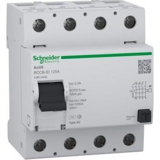 Interruptor Diferencial 4P 125A 300Ma 10Ka 400V A9R14492