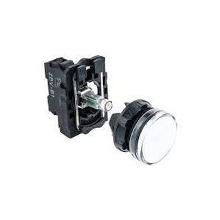 Sinalizador de Led Luminoso Branco 24Vac/ dc com Aro Plástico XB5AVB1