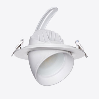 Downled Redondo Orientável 40W 90º 3368...3906Lm 3000/ 4000/ 6000K Aro Branco DLU40RCCT