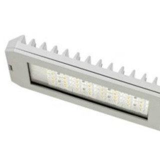 Luminária Lusa I N 7E 32 de 71W 4000K Alimentação a 700mA Corpo e Capo em Alumínio Injectado Difusor em Vidro IP66 IK09 RAL 7035 SONERES #