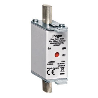 Fusível de Faca NH00 gG 6A 500V LNH0006M