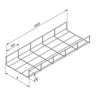 Calha Varão Zincada 100x60 MTL60-100-3EG