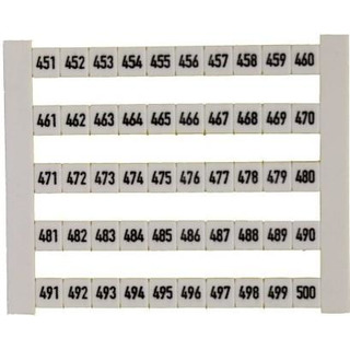 Dekafix Marcador para Bornes 451-500 por Ordem Crescente 0473460451 #