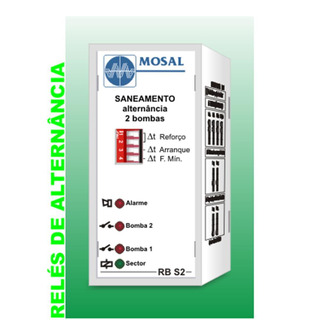 Rele de Alternância para Saneamento 2 Bomba 0,3,5,10 min. 230V RBS223AE