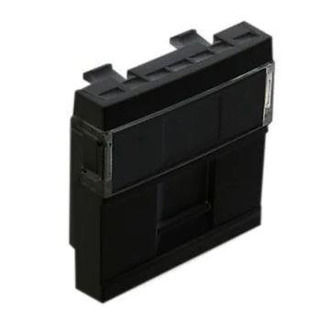 Módulo 1 Saida para conetor RJ45 2 Módulos Q45 Preto Mate #