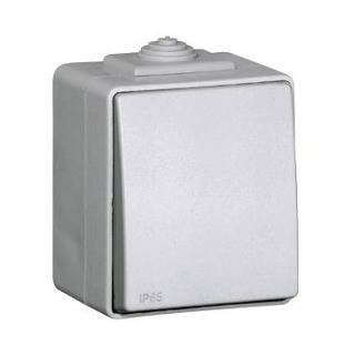 Interruptor Estanque Unipolar Cinza
