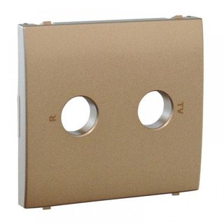 Centro para Tomada TV-R Serie 5000 Champanhe #