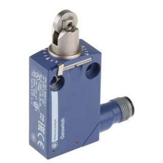 Interruptor de Fim de Curso com Roldana e Ficha Macho M12 IP68 1NA 1NC XCMD2102M12 #