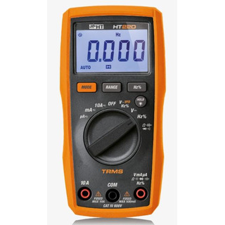 Multímetro digital CATIII TRMS DC/ AC TRMS 600V 10A VFD HT22D
