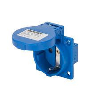 Tomada de Encastrar Schucko com Tampa  2P T 16A IP54 50x50 62393