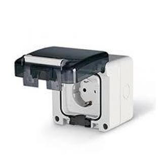 Tomada Saliente para Mobilidade Electrica EV PROTECTA-M Schuko 2P T IP64 16A 250V 2,7Kw 95x95
