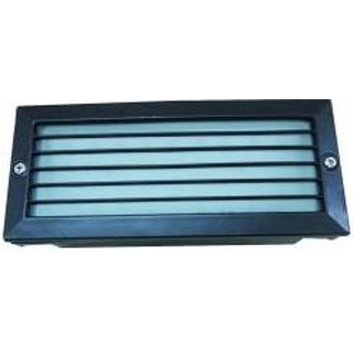 Aplique de Muro de Encastrar E27 C/ Grelha Preto 8370N#
