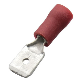 Ação 2024 Caixa de 10Terminal Macho Isolado Faston 0.25/ 1.5mm Vermelho