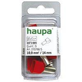 Ação 2024 Caixa de 5 Ponteira Dupla Isolada 10/ 14mm Vermelho