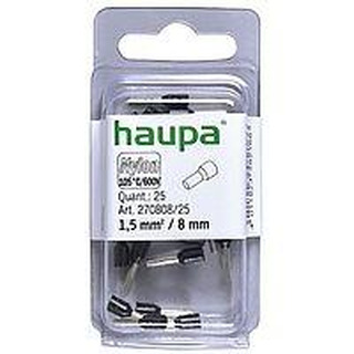 Ação 2024 Caixa de 25 Ponteira Isolada 1.5/ 8mm Preta