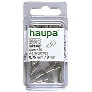 Ação 2024 Caixa de 25 Ponteira Isolada 0.75/ 8mm Cinza