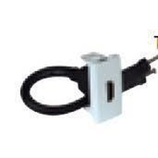 Tomada HDMI com Conetor 1 Módulo Branco 45435 SBR