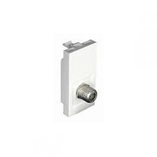 Módulo com Conetor Coaxial Tipo F 1Módulo Branco 45979 SBR