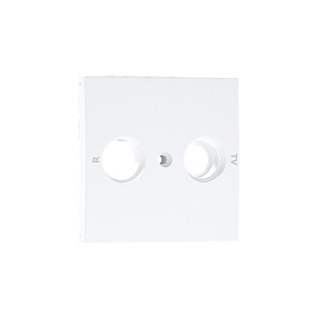 Centro para Tomada Multimarcas R-TV de 2 Saídas Logus 90 Gris