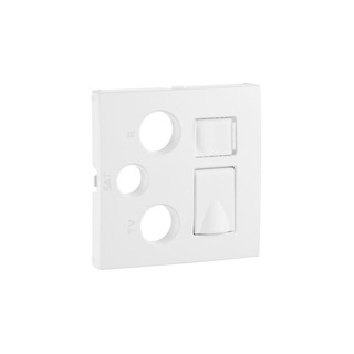Centro para Tomada Mista R-TV-SAT-RJ45 / R-TV-SAT-RJ45-FO Logus 90 Alumina