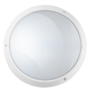 Aplique Oval TermoPlástico de Parede Branco 270mm E27 IP65 IK10 240E-G05X11-01 #