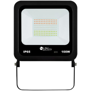 Projector Led SMD 100W 7500lm RGB IP65 Preto 5610001RGB #