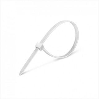 Abraçadeira de Fivela/ Serrilha 200x4,8 Branco 100Un 200-045-0