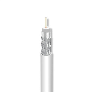 Cabo Coaxial ITED CU Malha AL Classe A Branco