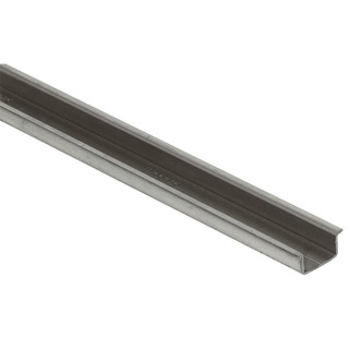 Calha Omega Lisa Com 15mm Profundidade 15mm(Preço/ Mt) - Vendido em multiplos de 2 Mts