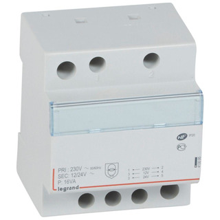 Transformador Modular 230/ 12v-24v 16Va 4Módulos