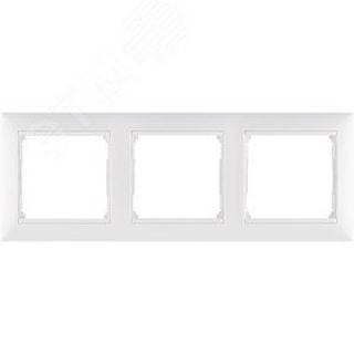 Quadro Triplo Vertical Branco Galea * 777007