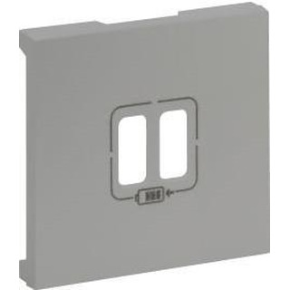 Niloé Step Centro Para Tomada USB Dupla Aluminio