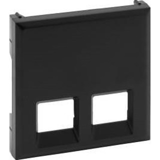Niloé Step Centro Para Tomada RJ45 Dupla Preto