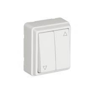 Botão Duplo para Persiana Saliente Branco 37281CBR