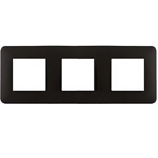 Espelho Triplo Preto Mate Latina 42930TPM #