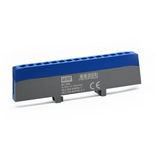 Barramento Calha DIN 63A 15x2.5-15mm Azul BL15N #