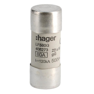 Fusivel ZR-2 GL 22X58 80A 500V AC LF580G