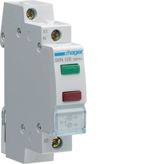 Sinalizador Duplo Led Vermelho/ Verde 230Vac SVN126