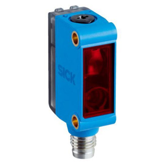 Sensor Fotoelétrico Quadrado Reflexão no Espelho Alcance 7.2m PNP M8 LED PinPoint com Ajuste de Sensibilidade GL6-P4211 1059241 #
