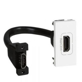 Tomada Mosaic HDMI Pre-Conectada 1 Módulo Branco