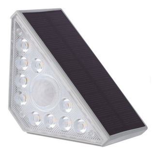 Aplique Solar para Escada com Sensor Crepuscular e Movimento 3W 100Lm 3000K IP65 201210034 #