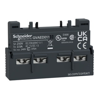 Bloco Contato Auxiliar Frontal NA NC Para GV3 GVAED011