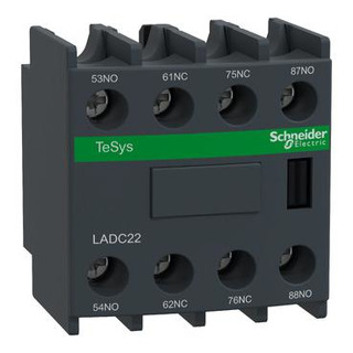 BlocoContacto Auxiliar 2NO 2NC para Contactor com Aperto Parafuso LADC22 #