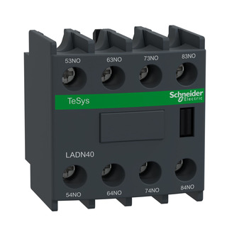 Bloco De Contato Auxiliar Para Contator Com 4NA LADN40