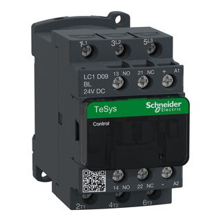 Contactor 3P 1NA 1NF 4Kw 24Vcc LC1D09BL