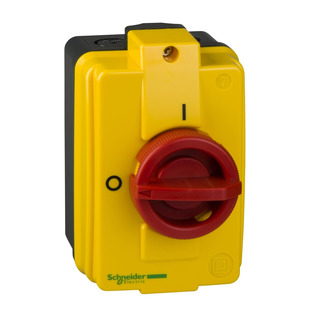 Interruptor Seccionador em Caixa com Paragem de Emergencia 3P 25A IP55 VCFN32GE
