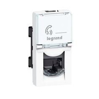 Tomada Mosaic RJ45 Cat. 5E FTP 1Módulo Branco