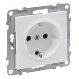New Suno Tomada 2P T Schuko Ligador Automático Branco