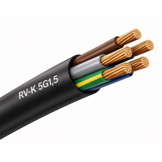 Cabo RV-K 0.6/ 1Kv 5G1.5mm Preto#