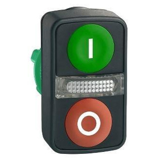 Cabeça de Botão Duplo de Imbotãoo Ø-22 ZB5AW7A3741#
